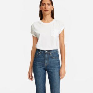 Everlane High Waisted Straight Ankle Jean, Size 33